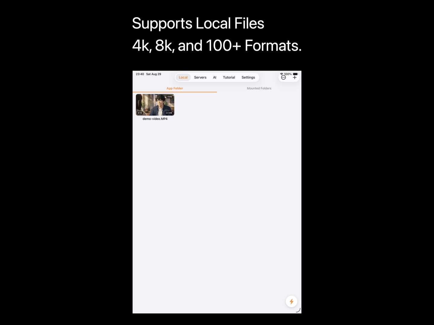 Clickable chapter timeline with timestamps in a KenjaPlayer AI summary on iPad